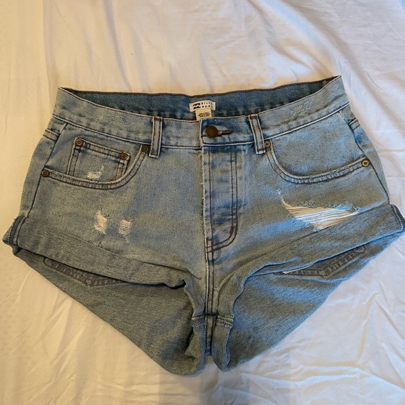 Billabong Pants - BILLABONG Get Low Womens Denim Shorts